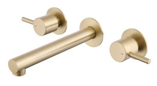 Встраиваемый смеситель для раковины ABBER Emotion AF88121G золото матовое